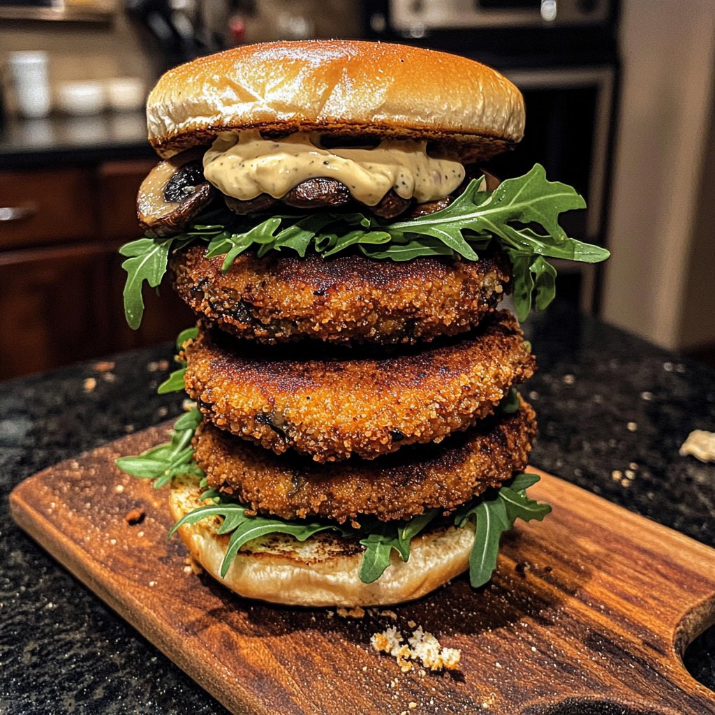 Sliders with Mushroom Patties