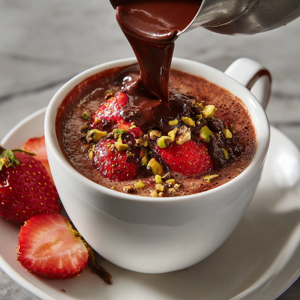 Dubai Chocolate Strawberry Cup With Pistachio