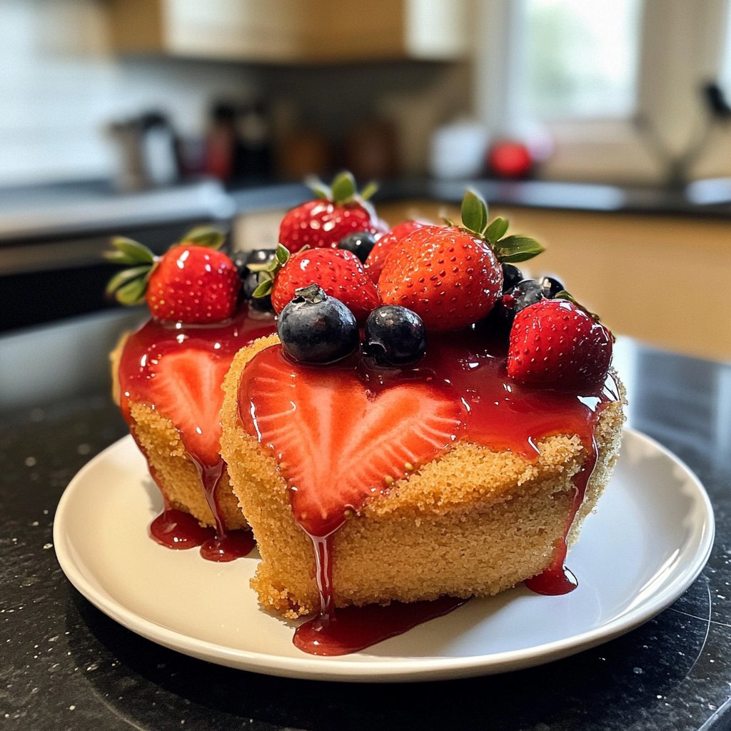 Mini Heart Cake Easy Recipe