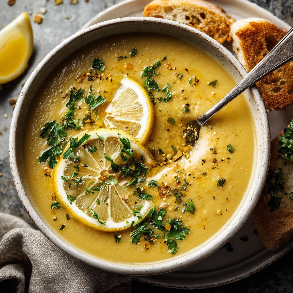 Creamy Lemon Chickpea Soup