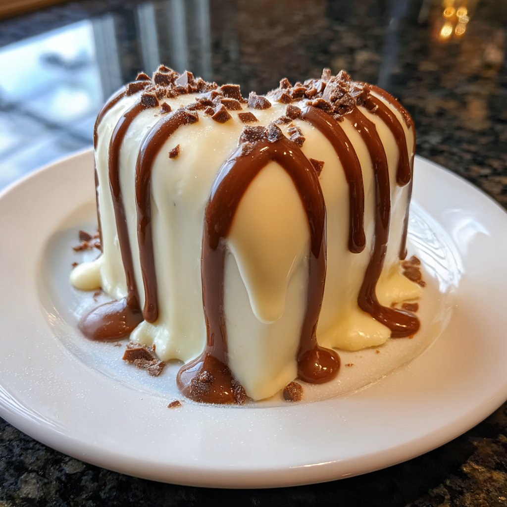Mini Heart Cake with White Chocolate