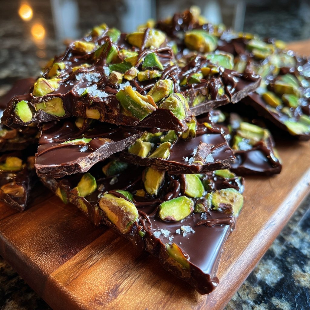 Chocolate Pistachio Bark