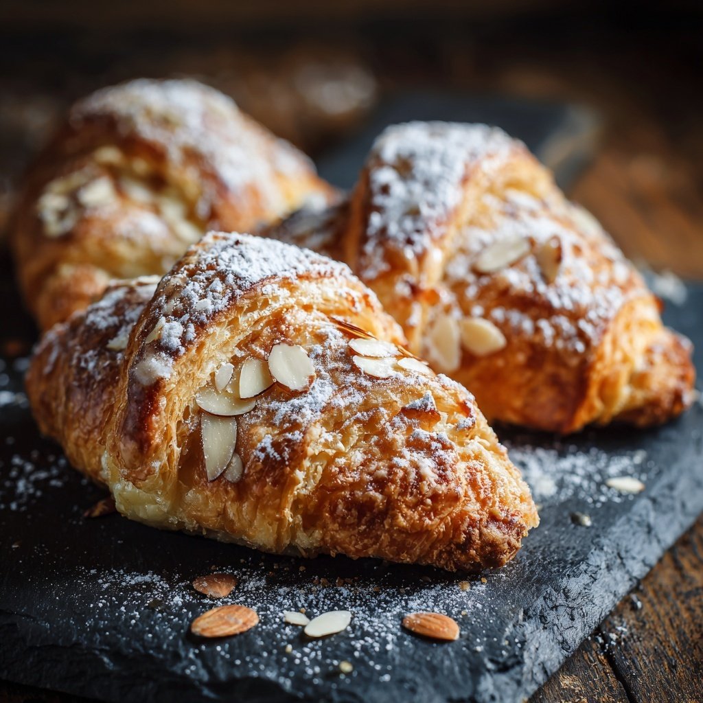 Buttery Almond Filled Croissants