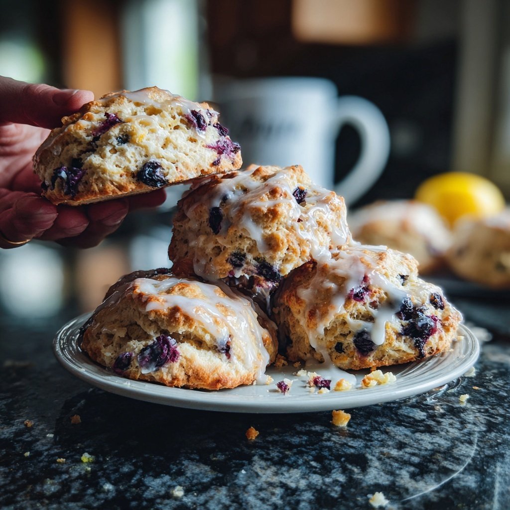 Blueberry Lemon Breakfast Scones