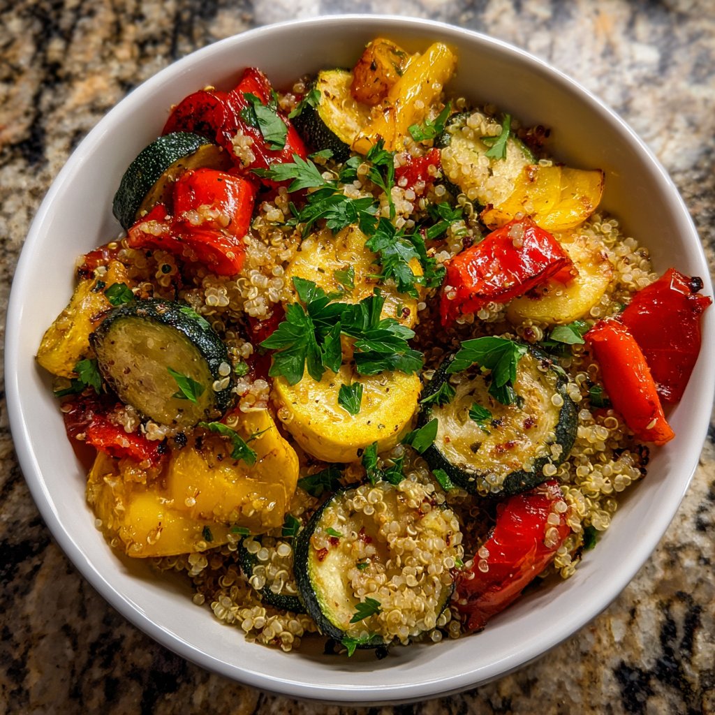 Herb Roasted Veggie Quinoa Bowl