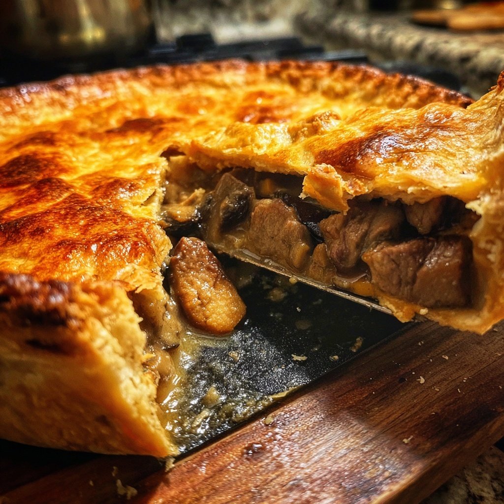 Comfort Food Beef and Mushroom Pot Pie