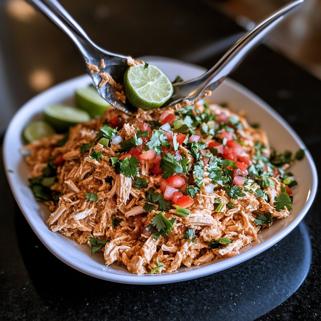 Easy Slow Cooker Chicken Taco Filling