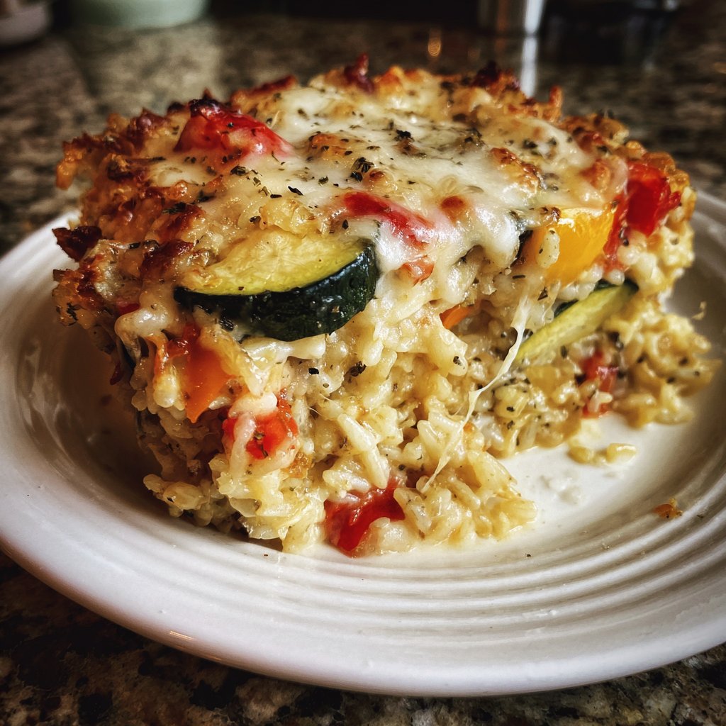 Baked Veggie Rice Casserole