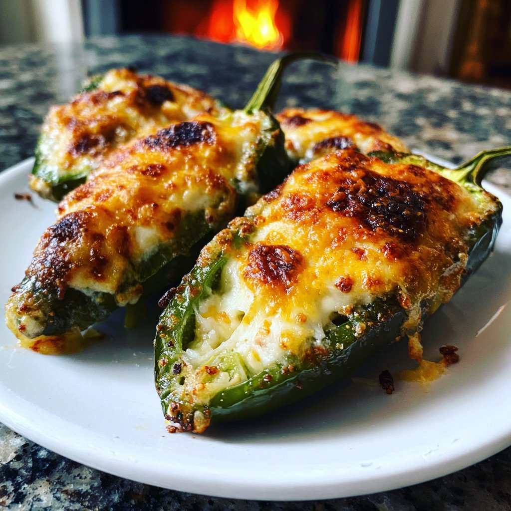 Jalapeno Poppers with Creamy Avocado Filling