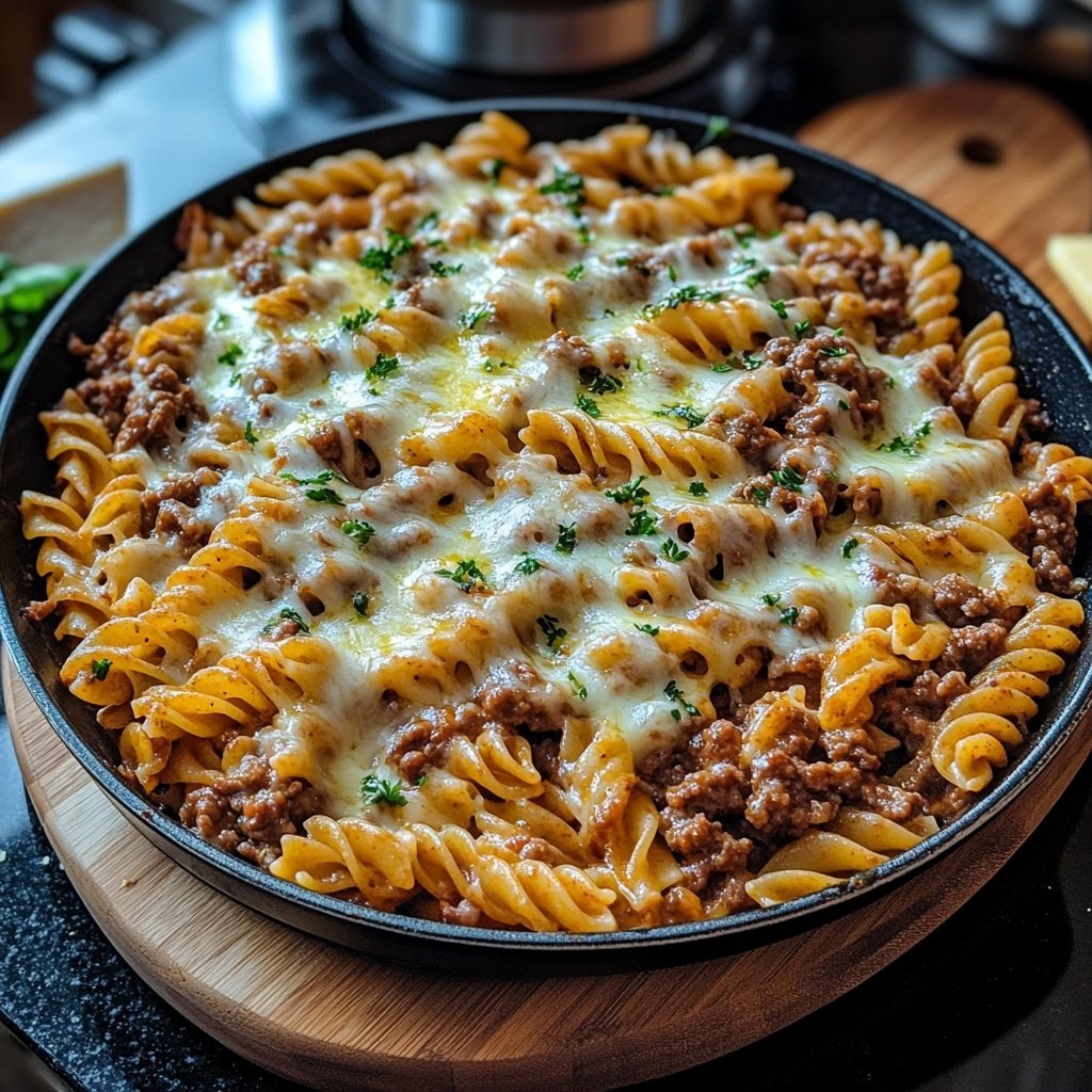 Ground Beef Pasta Skillet