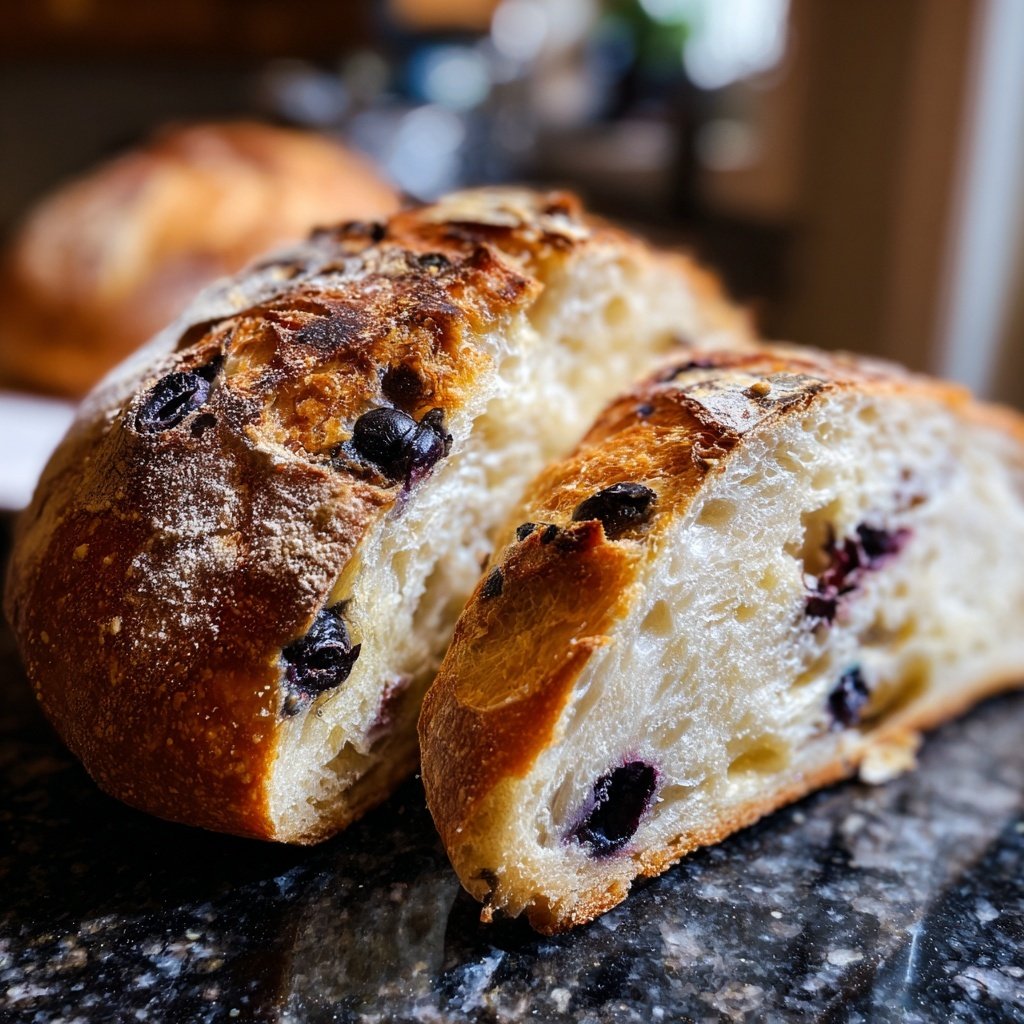 Lemon Blueberry Sourdough Bread Bakery Style