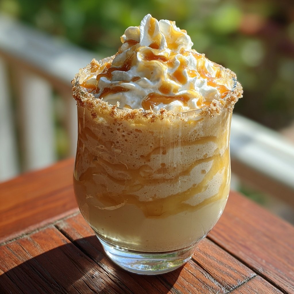 Vanilla Caramel Blended Coffee Drink