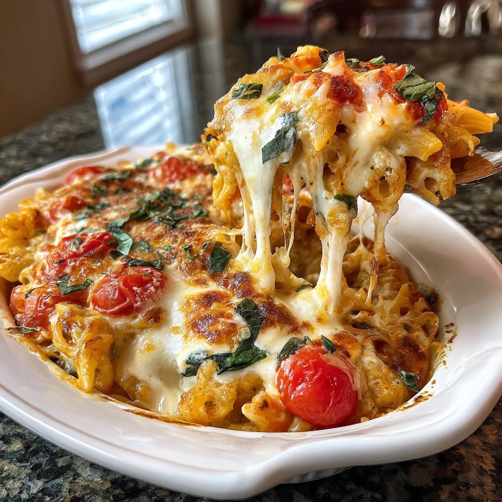Valentine Pasta Bake with Cream Sauce
