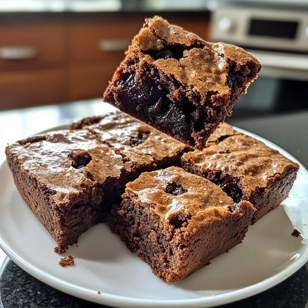 Cottage Cheese Brownies with Dates